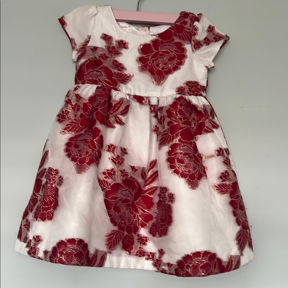 Gymboree Red& white special occasion dress size 3T